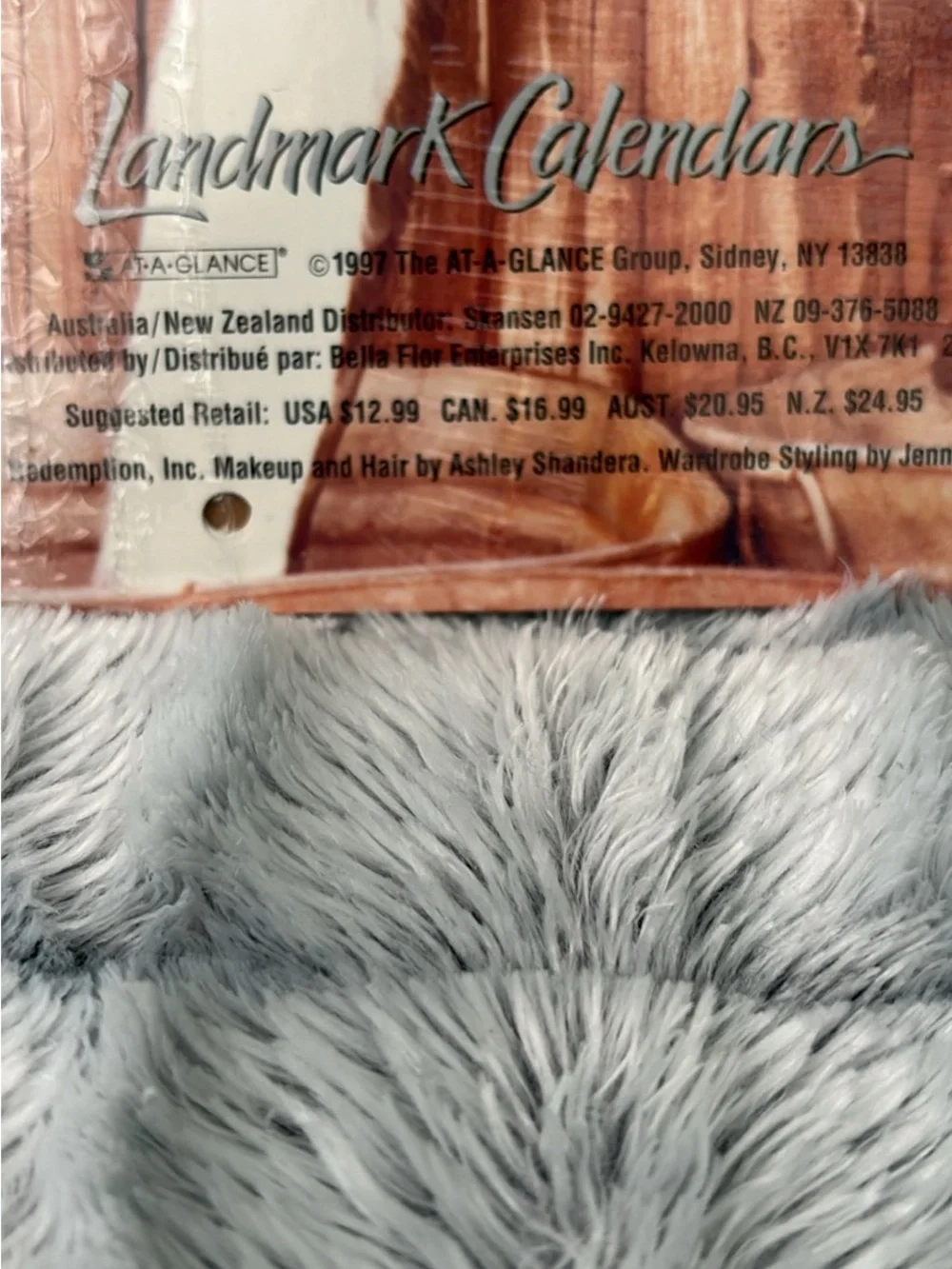 Pamela Lee Anderson 1998 Calendar - Pink Feathered Cover Rare Sealed
